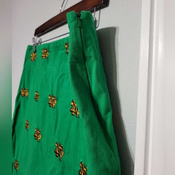 Pennington & Bailes Notre Dame Fighting Irish Green Mini Skirt Women's Size 10 - Picture 4 of 8